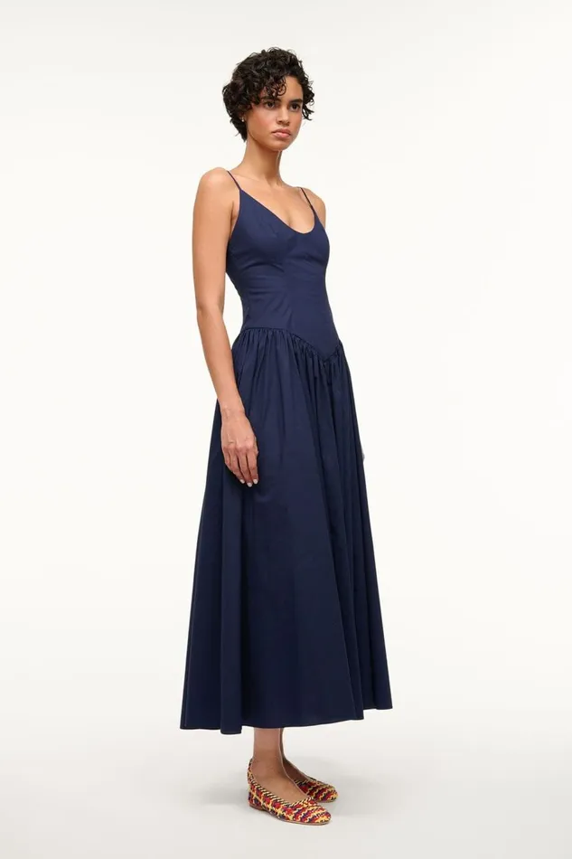 STAUD Dresses Women STAUD DENA DRESS NAVY STAUD Dresses Women STAUD DENA DRESS NAVY