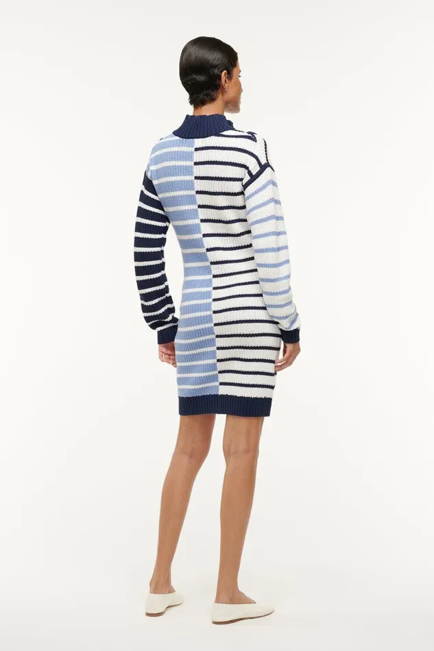 STAUD Dresses Women STAUD MINI HAMPTON DRESS ADRIATIC STRIPE