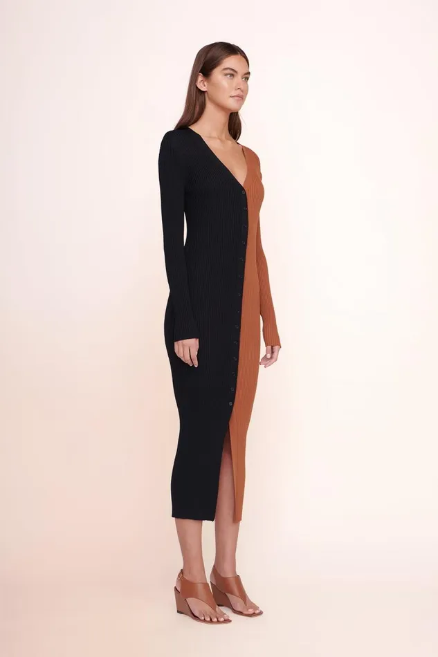 STAUD Dresses Women STAUD SHOKO SWEATER TAN BLACK