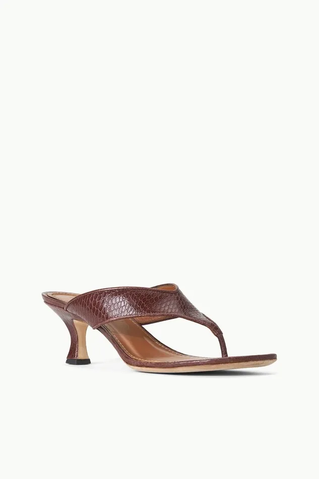 STAUD Heels Women STAUD NATALIA THONG SANDAL MAHOGANY STAUD Heels Women STAUD NATALIA THONG SANDAL MAHOGANY