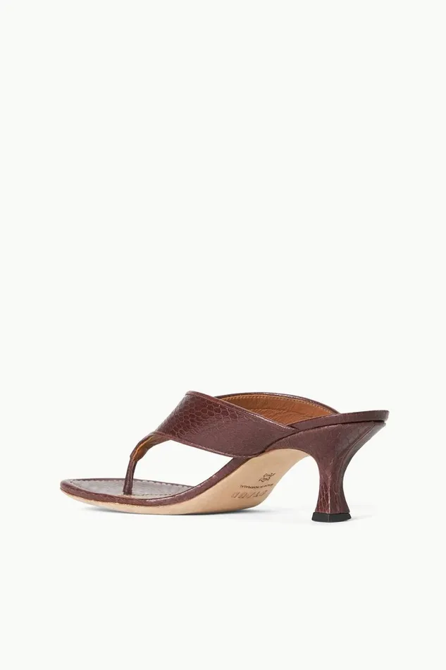 STAUD Heels Women STAUD NATALIA THONG SANDAL MAHOGANY STAUD Heels Women STAUD NATALIA THONG SANDAL MAHOGANY