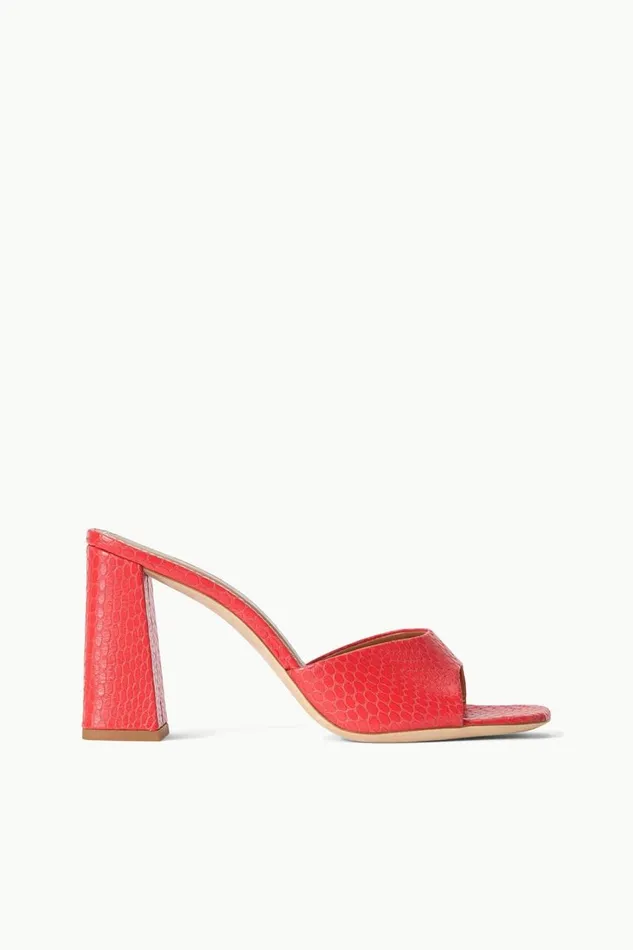 STAUD Heels Women STAUD SLOANE HEEL RED ROSE