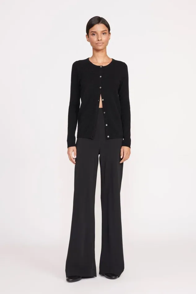 STAUD Knits Women ADAN CARDIGAN BLACK STAUD Knits Women ADAN CARDIGAN BLACK