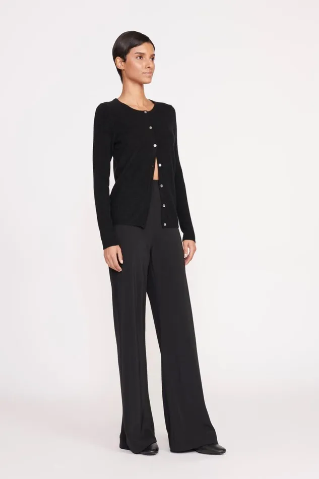 STAUD Knits Women ADAN CARDIGAN BLACK STAUD Knits Women ADAN CARDIGAN BLACK