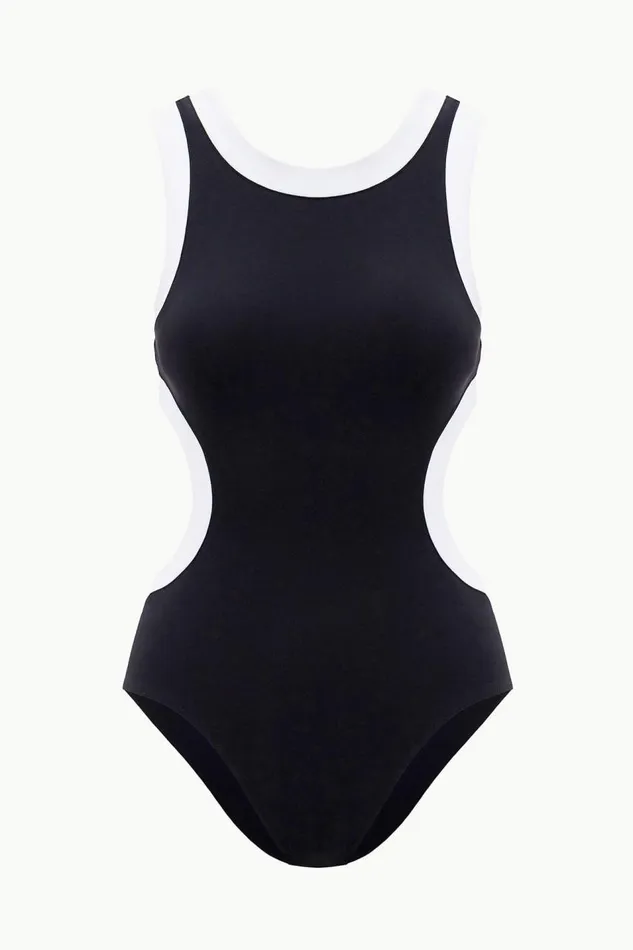 STAUD One Pieces Women STAUD DOLCE ONE PIECE BLACK WHITE STAUD One Pieces Women STAUD DOLCE ONE PIECE BLACK WHITE