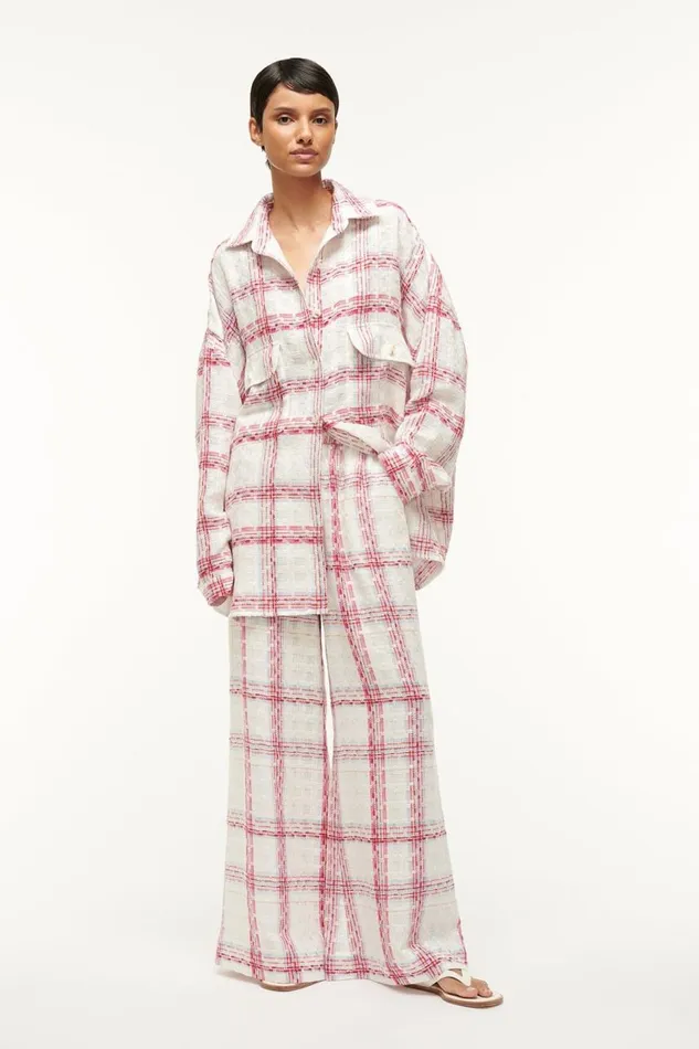 STAUD Outerwear and Jackets Women STAUD BASSETTI SHIRT JACKET TEA TOWEL