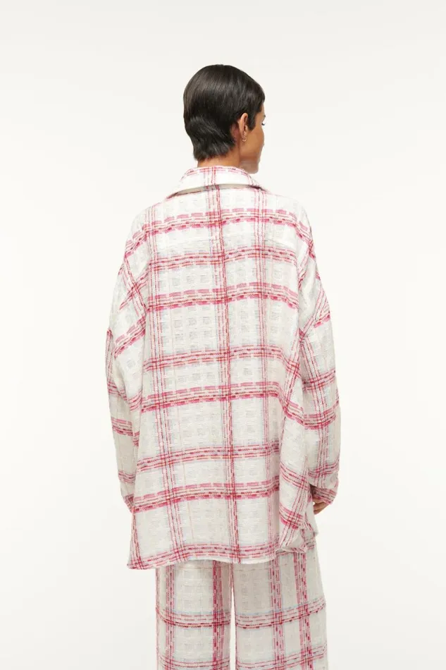 STAUD Outerwear and Jackets Women STAUD BASSETTI SHIRT JACKET TEA TOWEL STAUD Outerwear and Jackets Women STAUD BASSETTI SHIRT JACKET TEA TOWEL