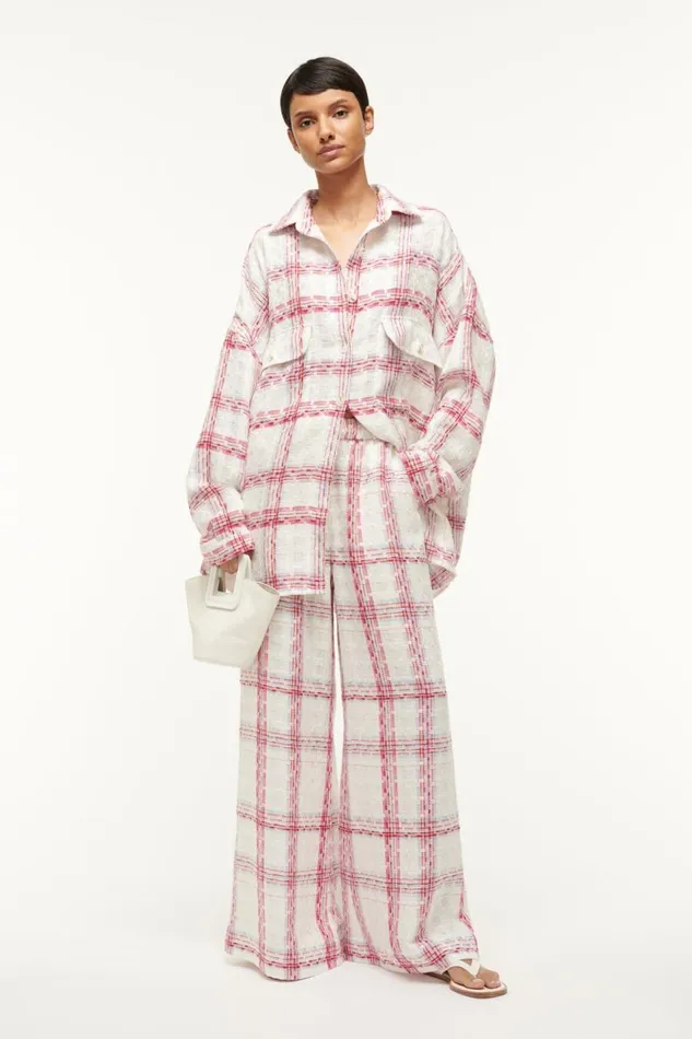STAUD Outerwear and Jackets Women STAUD BASSETTI SHIRT JACKET TEA TOWEL STAUD Outerwear and Jackets Women STAUD BASSETTI SHIRT JACKET TEA TOWEL