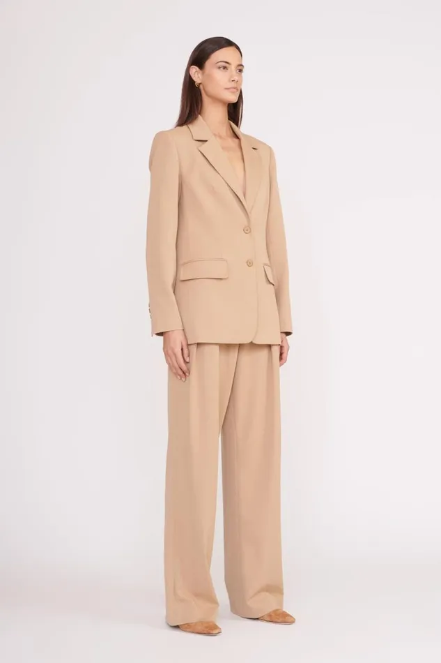 STAUD Outerwear and Jackets Women STAUD CITY BLAZER CAMEL STAUD Outerwear and Jackets Women STAUD CITY BLAZER CAMEL