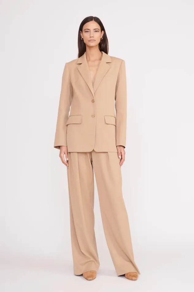 STAUD Outerwear and Jackets Women STAUD CITY BLAZER CAMEL STAUD Outerwear and Jackets Women STAUD CITY BLAZER CAMEL