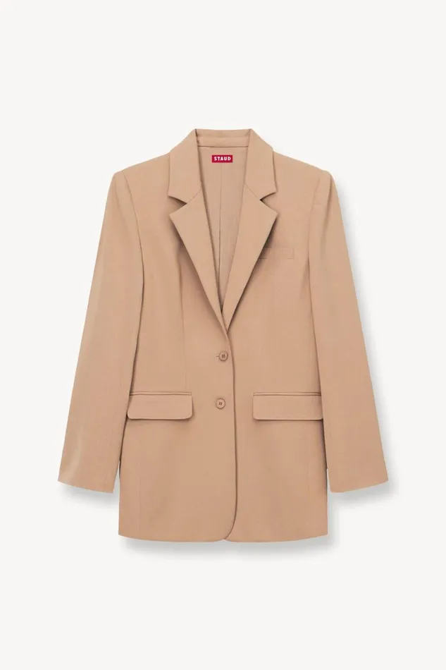 STAUD Outerwear and Jackets Women STAUD CITY BLAZER CAMEL STAUD Outerwear and Jackets Women STAUD CITY BLAZER CAMEL