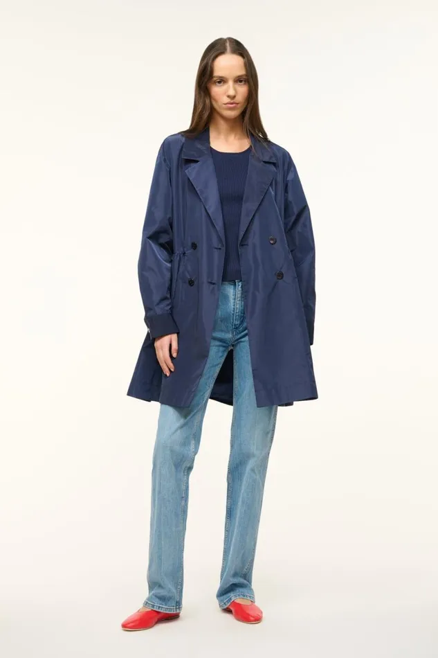 STAUD Outerwear and Jackets Women STAUD RINA DRESS NAVY