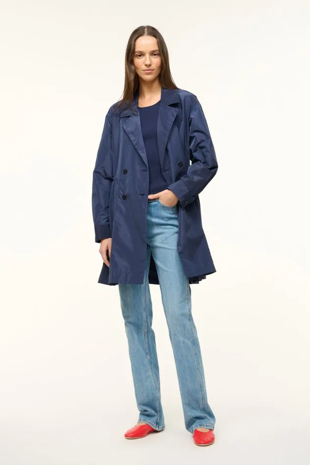 STAUD Outerwear and Jackets Women STAUD RINA DRESS NAVY