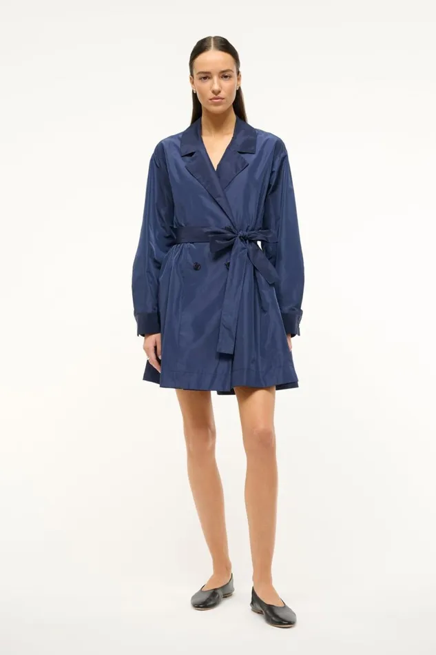 STAUD Outerwear and Jackets Women STAUD RINA DRESS NAVY
