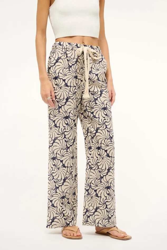 STAUD Pants and Shorts Women STAUD ALIZE PANT NAVY SCALLOP BLOCK PRINT STAUD Pants and Shorts Women STAUD ALIZE PANT NAVY SCALLOP BLOCK PRINT