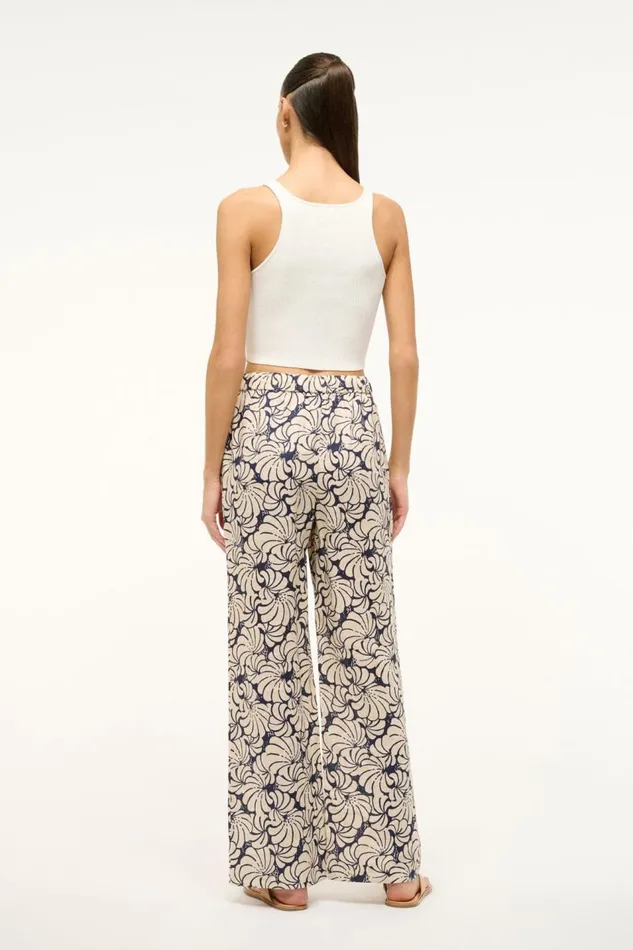 STAUD Pants and Shorts Women STAUD ALIZE PANT NAVY SCALLOP BLOCK PRINT STAUD Pants and Shorts Women STAUD ALIZE PANT NAVY SCALLOP BLOCK PRINT
