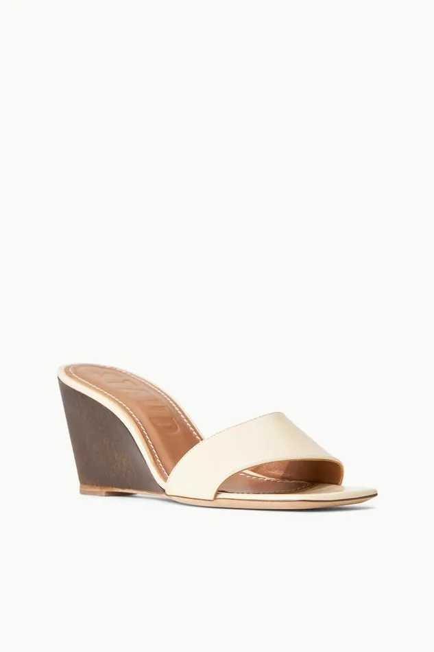 STAUD Platforms and Wedges Women STAUD BILLIE WEDGE CREAM WOOD STAUD Platforms and Wedges Women STAUD BILLIE WEDGE CREAM WOOD