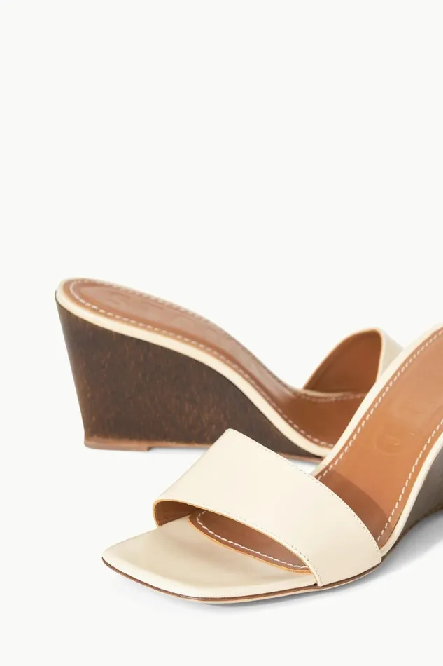 STAUD Platforms and Wedges Women STAUD BILLIE WEDGE CREAM WOOD STAUD Platforms and Wedges Women STAUD BILLIE WEDGE CREAM WOOD