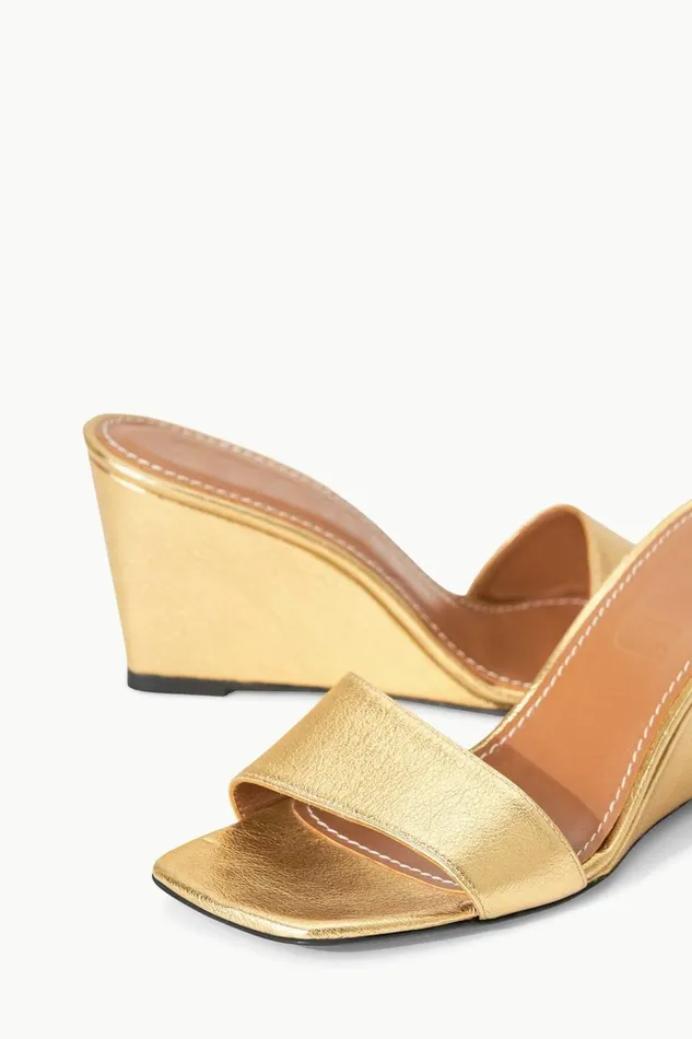 STAUD Platforms and Wedges Women STAUD BILLIE WEDGE GOLD STAUD Platforms and Wedges Women STAUD BILLIE WEDGE GOLD