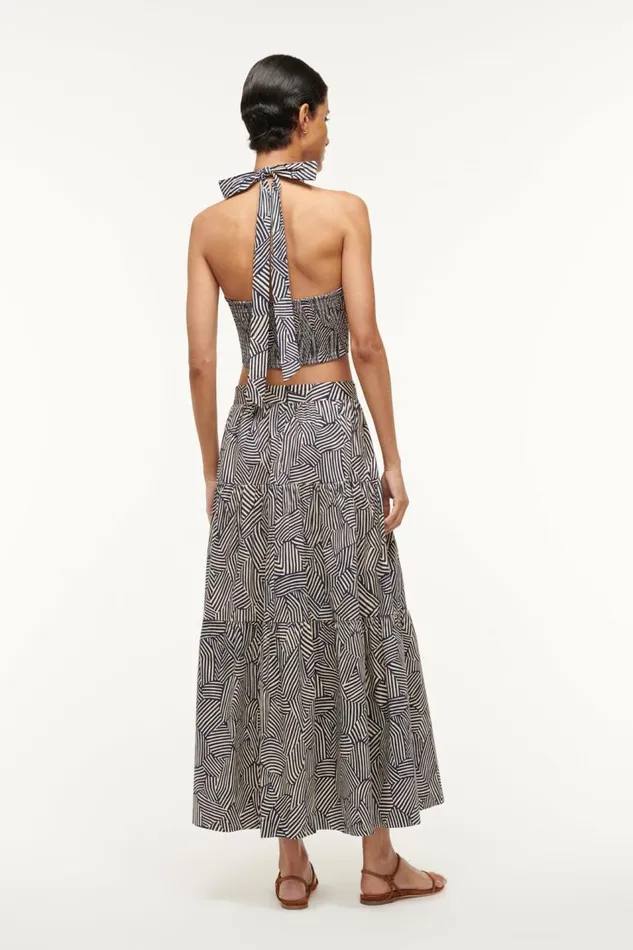 STAUD Skirts Women STAUD SEA SKIRT NAVY MOSAIC STAUD Skirts Women STAUD SEA SKIRT NAVY MOSAIC