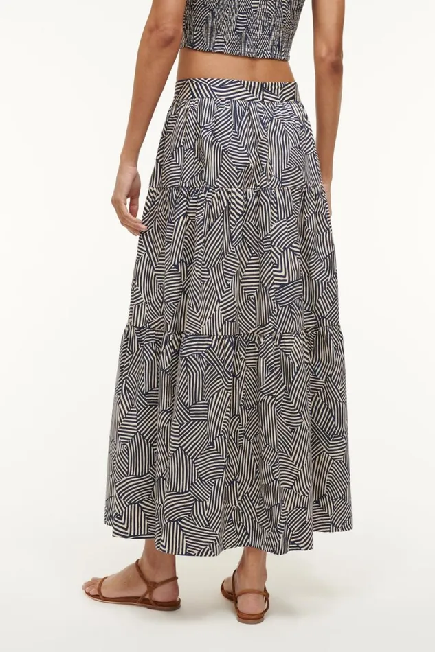 STAUD Skirts Women STAUD SEA SKIRT NAVY MOSAIC STAUD Skirts Women STAUD SEA SKIRT NAVY MOSAIC