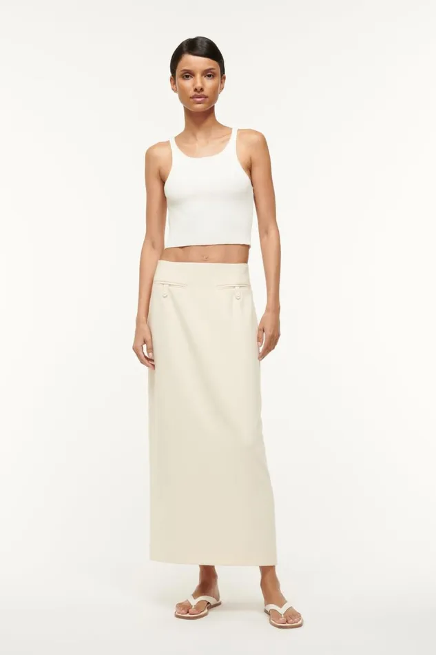 STAUD Skirts Women STAUD SMITH SKIRT ECRU