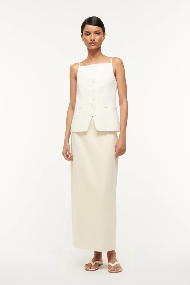STAUD Skirts Women STAUD SMITH SKIRT ECRU STAUD Skirts Women STAUD SMITH SKIRT ECRU