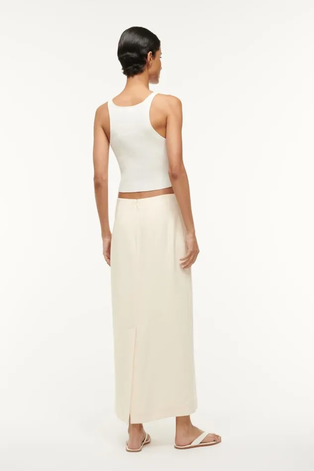 STAUD Skirts Women STAUD SMITH SKIRT ECRU STAUD Skirts Women STAUD SMITH SKIRT ECRU