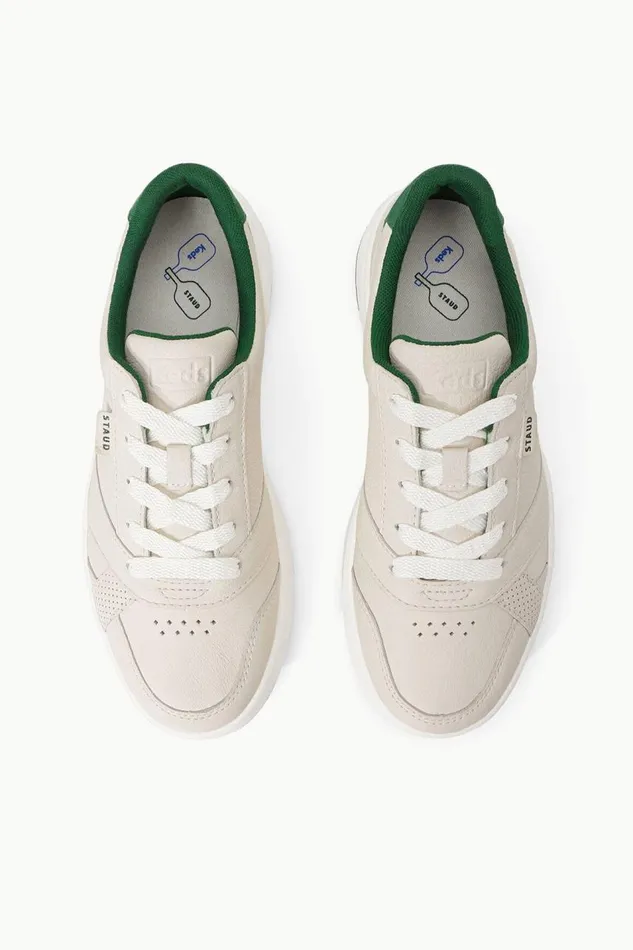 STAUD Sneakers Women KEDS X STAUD THE COURT SNEAKER CREAM GREEN STAUD Sneakers Women KEDS X STAUD THE COURT SNEAKER CREAM GREEN