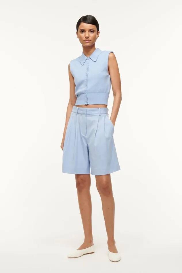 STAUD Sweaters Women STAUD NOLA SWEATER PERIWINKLE STAUD Sweaters Women STAUD NOLA SWEATER PERIWINKLE