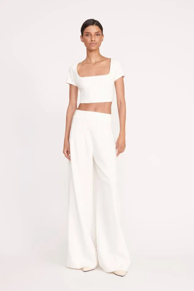 STAUD Tops Women STAUD ANYA TOP IVORY