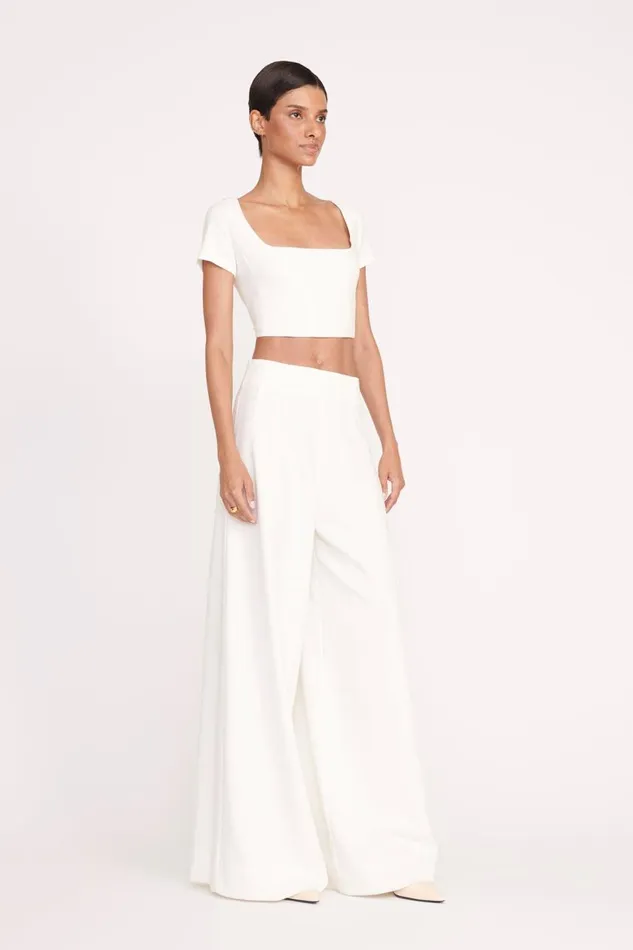 STAUD Tops Women STAUD ANYA TOP IVORY