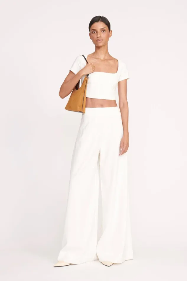 STAUD Tops Women STAUD ANYA TOP IVORY