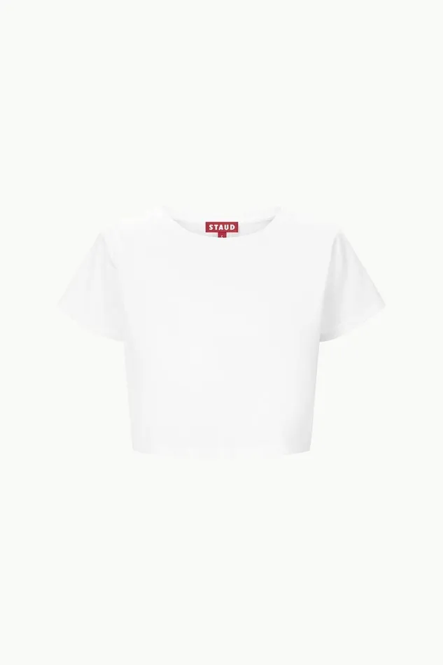 STAUD Tops Women STAUD DEAN TSHIRT WHITE STAUD Tops Women STAUD DEAN TSHIRT WHITE