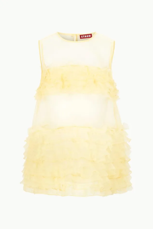 STAUD Tops Women STAUD MYRTLE TOP LEMON DROP STAUD Tops Women STAUD MYRTLE TOP LEMON DROP