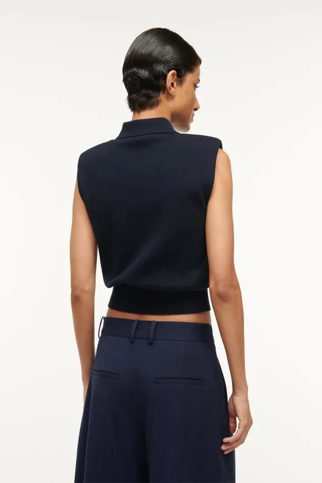 STAUD Tops Women STAUD NOLA SWEATER NAVY STAUD Tops Women STAUD NOLA SWEATER NAVY
