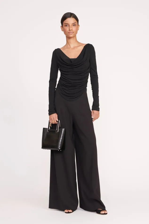 STAUD Tops Women STAUD SOLANA TOP BLACK