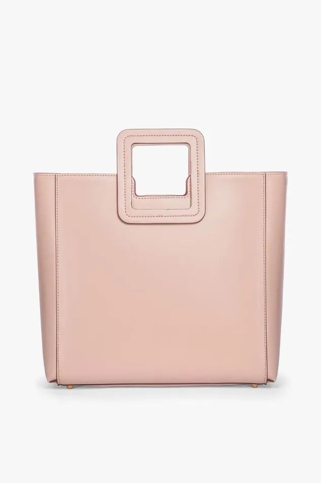 STAUD Totes Women STAUD SHIRLEY LEATHER BAG BLUSH