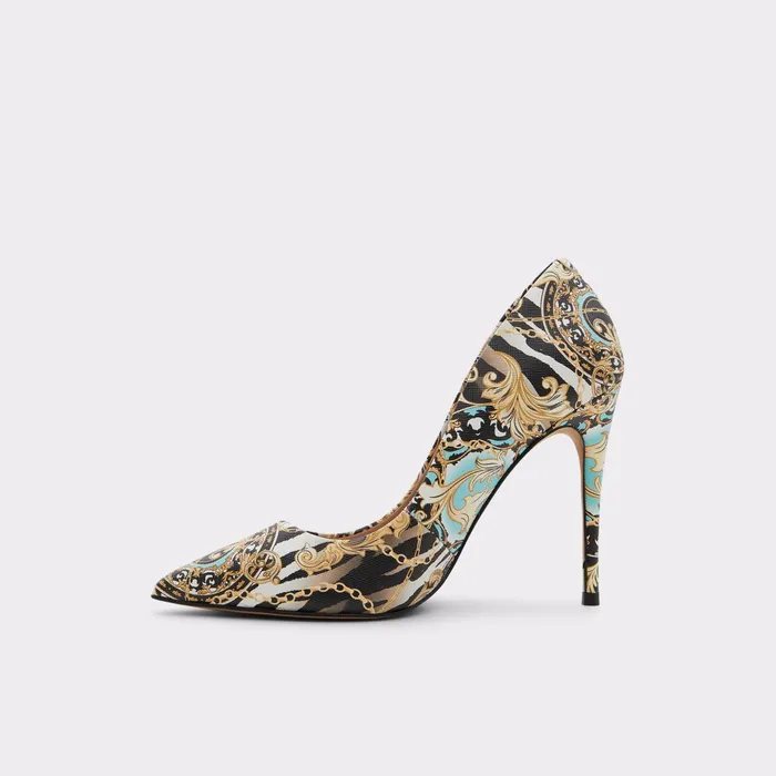 Stessy Black Multi Women ALDO Heels