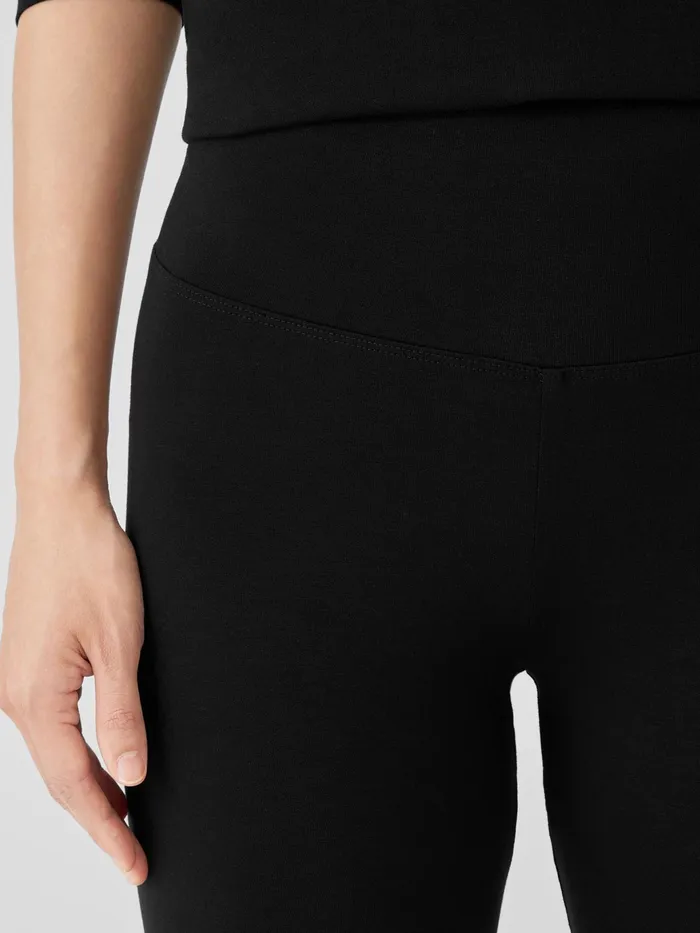 Stretch Jersey Knit Leggings Black Women Eileen Fisher Pants Shorts and Jumpsuits
