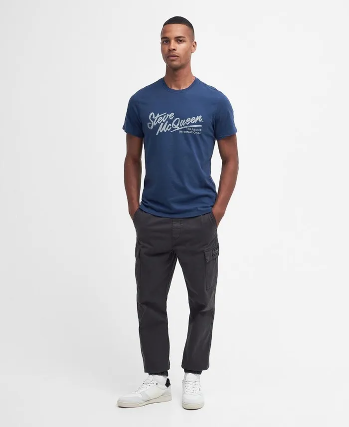 Strike TShirt Grey Marl Men Barbour TShirts