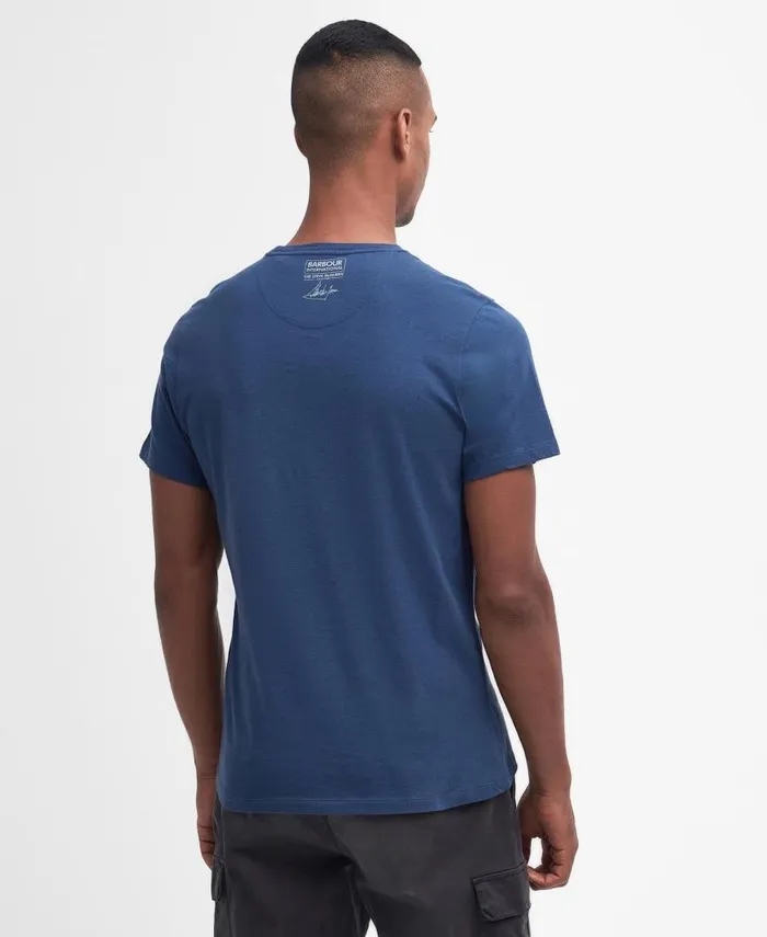 Strike TShirt Grey Marl Men Barbour TShirts