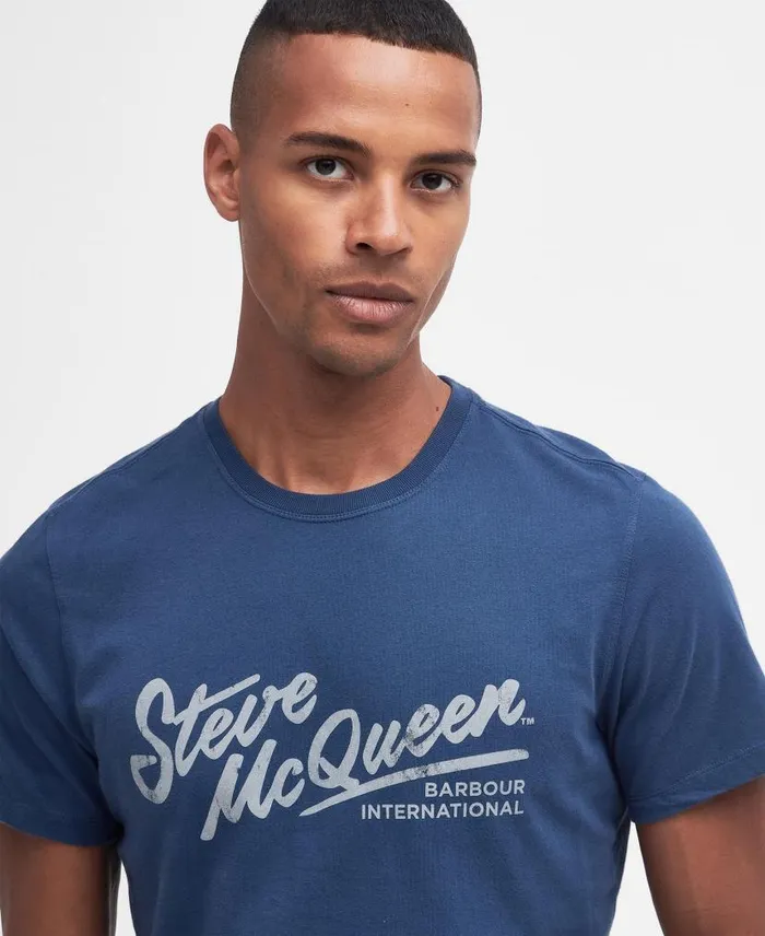 Strike TShirt Grey Marl Men Barbour TShirts