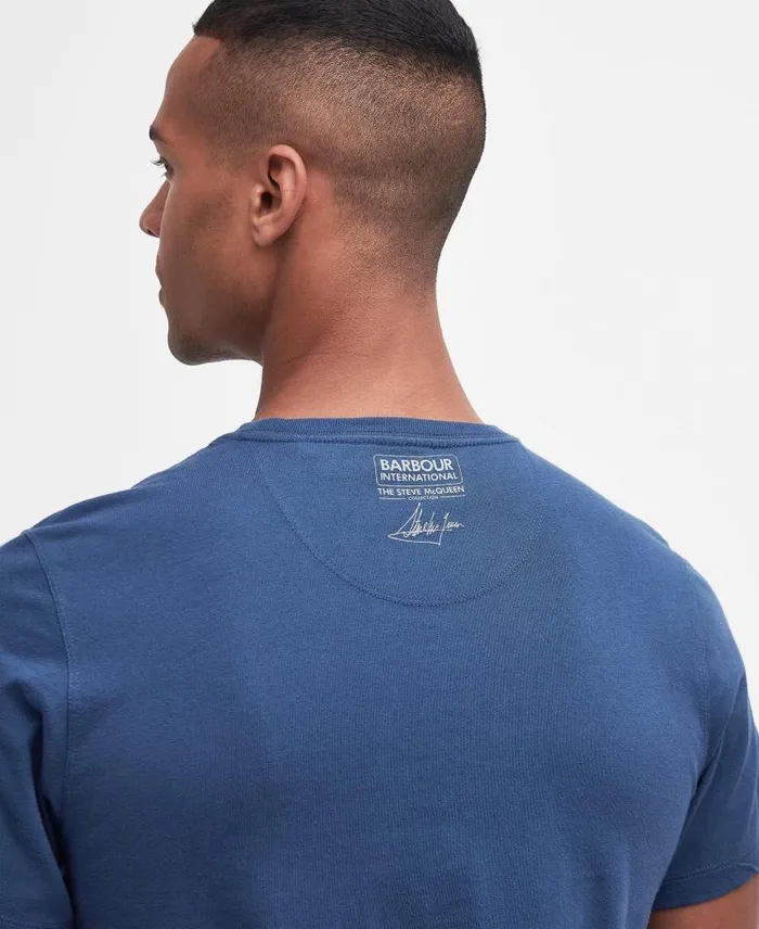Strike TShirt Grey Marl Men Barbour TShirts
