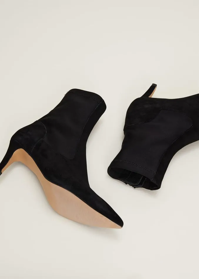 Suede Sock Boots Black Women Phase Eight Heels