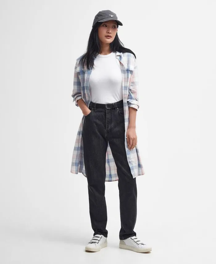 Summer Millcross Shirt Dress Shell Pinkchambray Women Barbour Dresses and Skirts