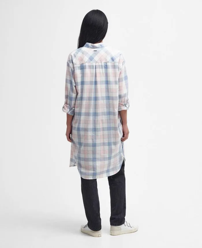 Summer Millcross Shirt Dress Shell Pinkchambray Women Barbour Dresses and Skirts