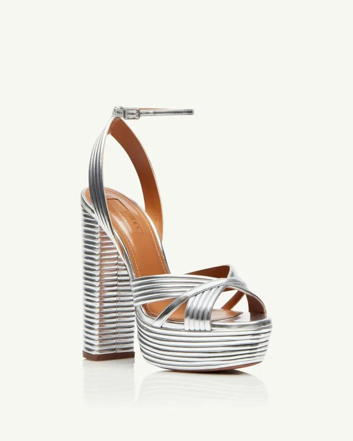 Sundance Plateau 140 Silver Women Aquazzura Essentials