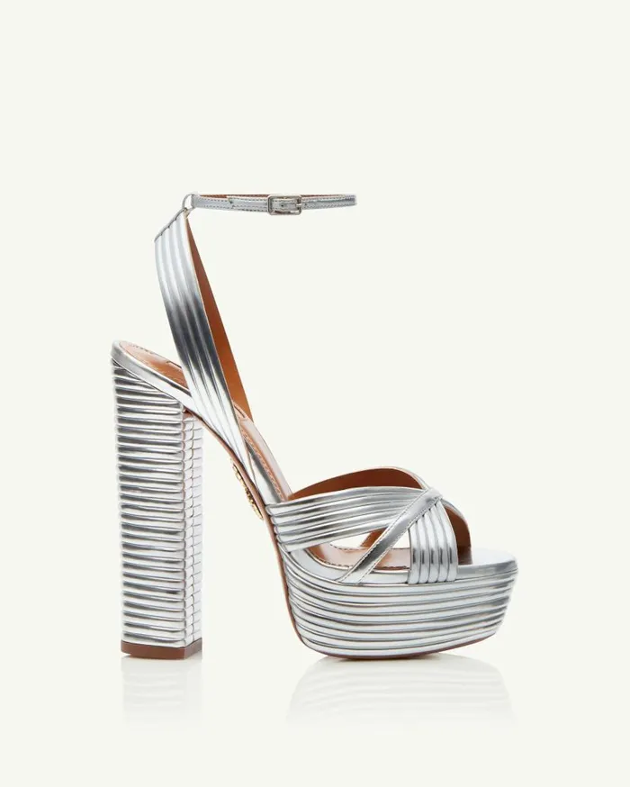 Sundance Plateau 140 Silver Women Aquazzura Essentials
