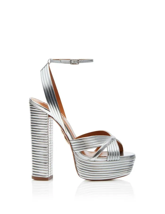 Sundance Plateau 140 Silver Women Aquazzura Essentials